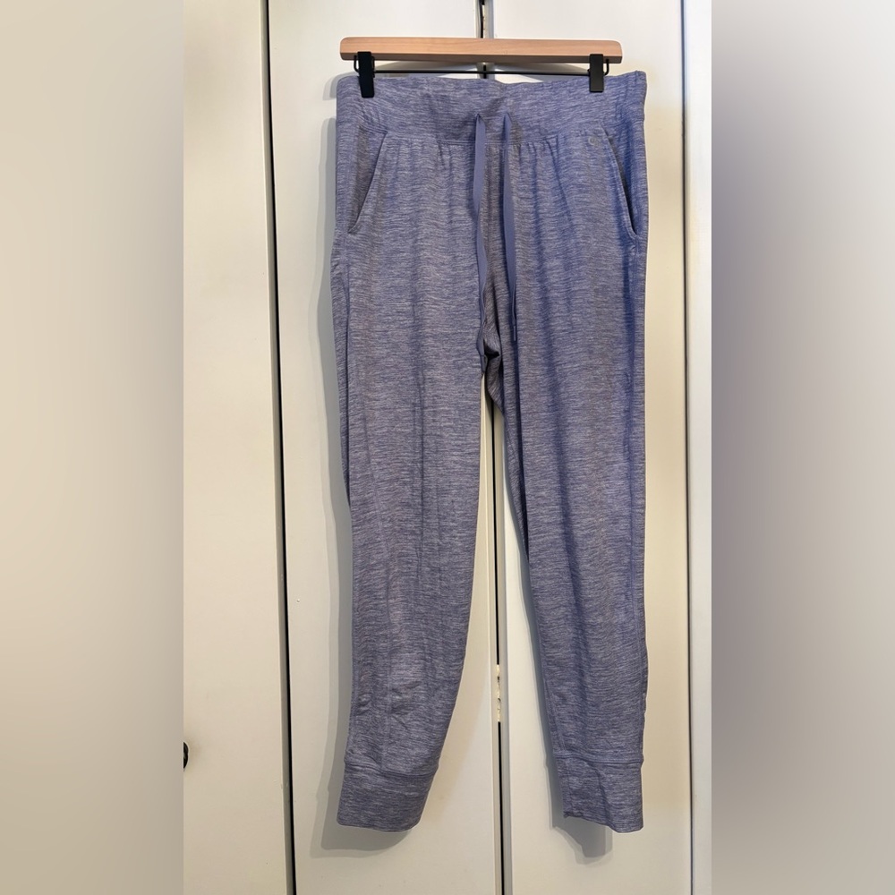 GAP Purple Spacedye Brushed Tech Jersey Jogger. Sz Medium